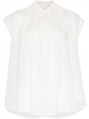 Расклешенная блузка оверсайз Nili Lotan. Цвет: белый