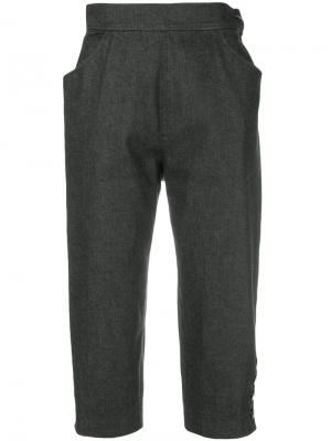 Укороченные брюки Yves Saint Laurent Pre-Owned. Цвет: серый