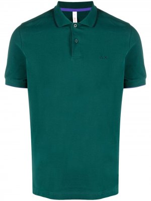 Рубашка поло с контрастной отделкой Sun 68. Цвет: зеленый