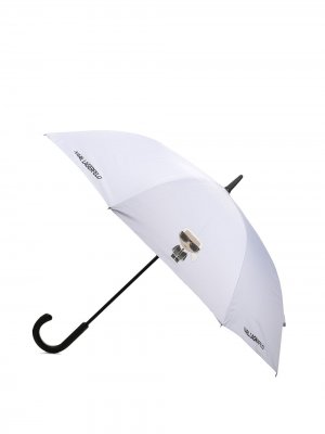 Зонт K/Ikonik с логотипом Karl Lagerfeld. Цвет: белый