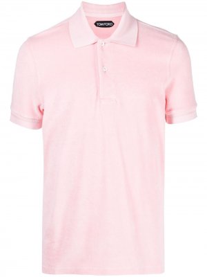Рубашка поло с короткими рукавами TOM FORD. Цвет: розовый