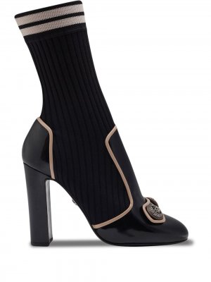 Ботильоны-носки Dolce & Gabbana. Цвет: черный