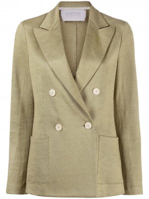 Двубортный пиджак Harris Wharf London. Цвет: зеленый