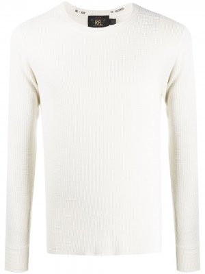 Фактурный свитер с длинными рукавами Ralph Lauren RRL. Цвет: белый