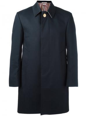 Пальто с воротником Thom Browne. Цвет: синий