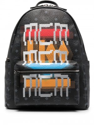 Рюкзак с логотипом MCM. Цвет: черный