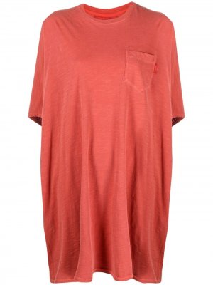 Платье-футболка с карманом Denimist. Цвет: оранжевый