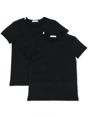 Комплект из двух футболок с логотипом Dolce & Gabbana Kids. Цвет: черный