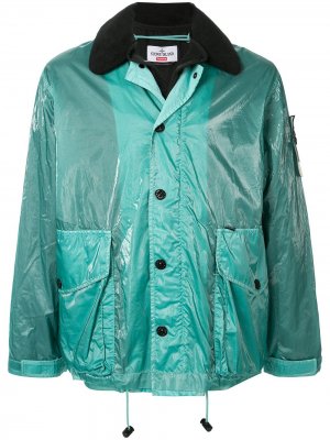Куртка коллекции SS19 из коллаборации со Stone Island Supreme. Цвет: зеленый