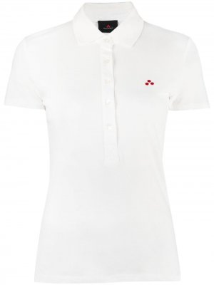 Рубашка поло с нашивкой-логотипом Peuterey. Цвет: белый