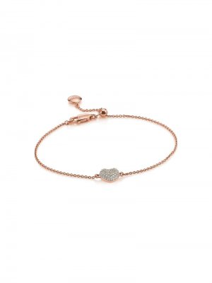 RP Nura diamond mini heart bracelet Monica Vinader. Цвет: золотистый