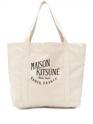 Сумка на плечо с логотипом Maison Kitsuné. Цвет: нейтральные цвета