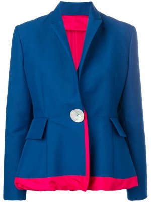 Пиджак с баской Marni. Цвет: синий