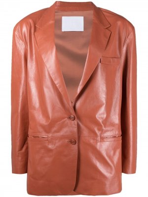 Куртка с заостренными лацканами Drome. Цвет: розовый