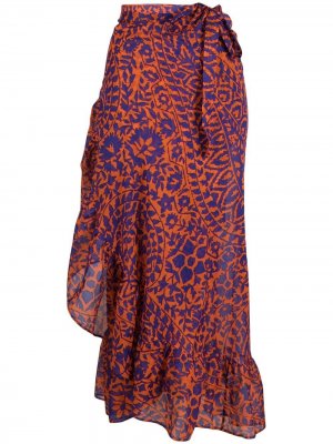 Пляжная юбка Jaya Eres. Цвет: оранжевый