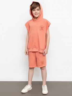 Свободные шорты для мальчиков Mark Formelle. Цвет: оранжевый +печать