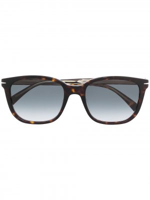 Солнцезащитные очки в квадратной оправе Eyewear by David Beckham. Цвет: коричневый