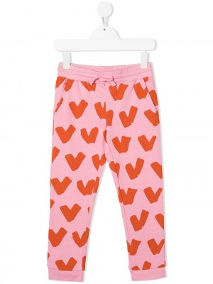 Спортивные брюки с принтом Stella McCartney Kids. Цвет: розовый