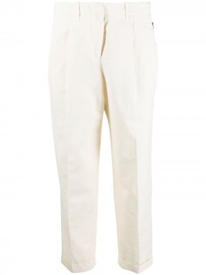Укороченные брюки широкого кроя Incotex. Цвет: нейтральные цвета