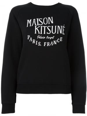 Толстовка с логотипом Maison Kitsuné. Цвет: черный