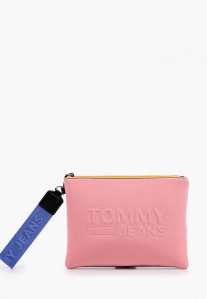 Клатч Tommy Jeans. Цвет: розовый
