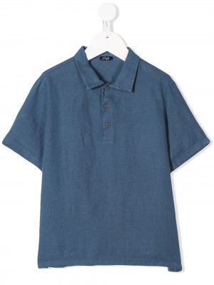 Рубашка-поло на пуговицах Il Gufo. Цвет: синий