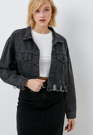 Куртка джинсовая Lakressi. Цвет: серый