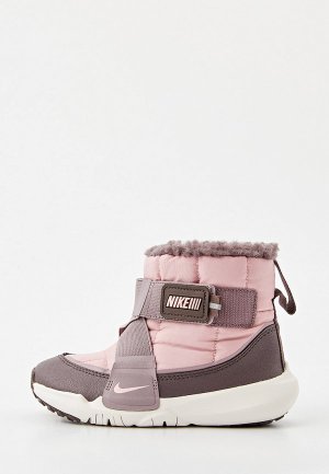 Ботинки Nike. Цвет: розовый