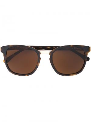 Солнцезащитные очки в квадратной оправе Cerruti 1881. Цвет: коричневый