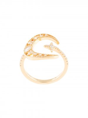Серебряное кольцо в виде полумесяца APM Monaco. Цвет: золотистый
