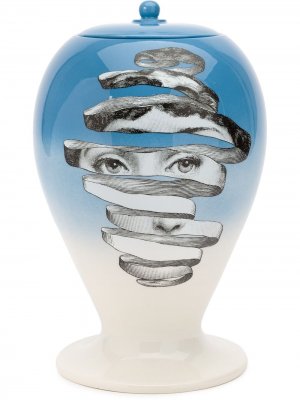 Керамическая ваза Fornasetti. Цвет: синий