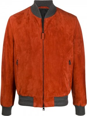 Куртка на молнии Brioni. Цвет: оранжевый