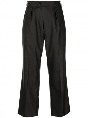 Укороченные брюки в тонкую полоску Comme Des Garçons Tricot. Цвет: черный