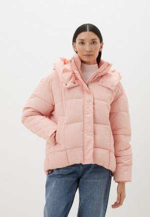 Куртка утепленная Moda Sincera. Цвет: розовый