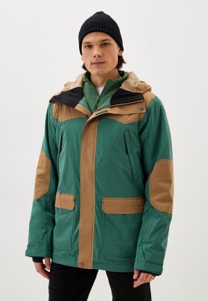 Куртка сноубордическая Billabong. Цвет: зеленый