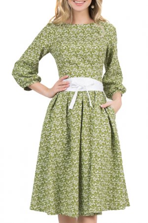 Платье MARICHUELL. Цвет: молочно-зеленый