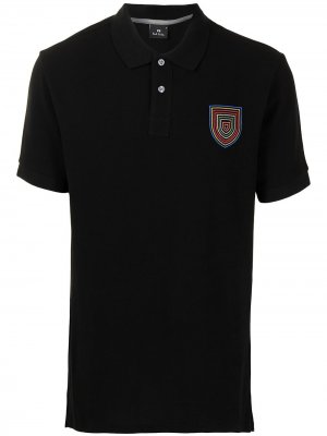 Рубашка поло с вышитым логотипом PS Paul Smith. Цвет: черный