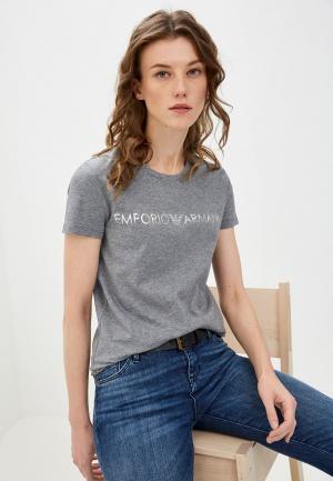 Футболка домашняя Emporio Armani. Цвет: серый