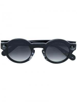 Солнцезащитные очки в круглой оправе Christopher Kane Eyewear. Цвет: чёрный