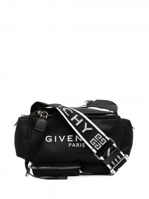 Сумка на плечо с логотипом Givenchy. Цвет: черный