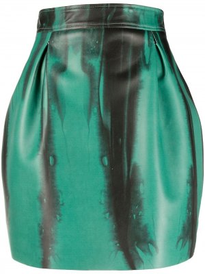 Юбка мини Versace. Цвет: зеленый