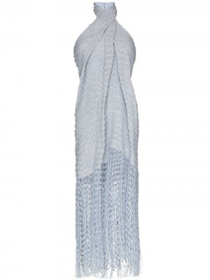 Платье La Robe Cortese с вырезом халтер Jacquemus. Цвет: синий