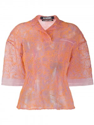 Блузка Lavandou с принтом Jacquemus. Цвет: розовый