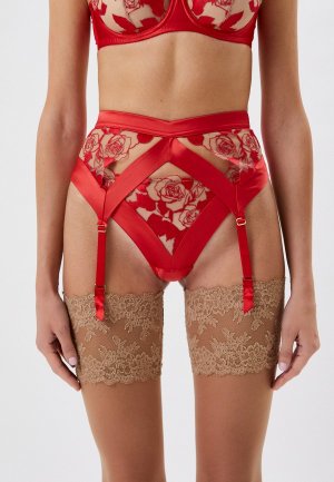 Пояс для чулок Dita Von Teese. Цвет: красный