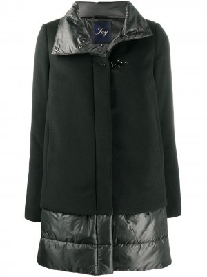 Утепленное пальто Fay. Цвет: черный