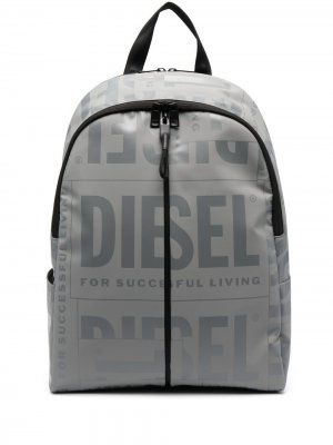 Рюкзак с логотипом Diesel. Цвет: серый
