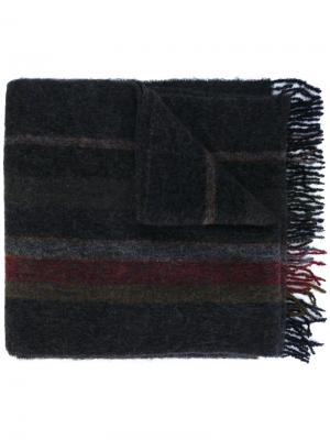 Длинный полосатый шарф Études. Цвет: серый