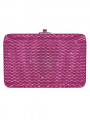 Сумка Slim Slide Customizable Monogram Judith Leiber. Цвет: розовый