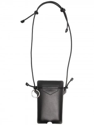 Мини-сумка со шнурком на шею Givenchy. Цвет: черный