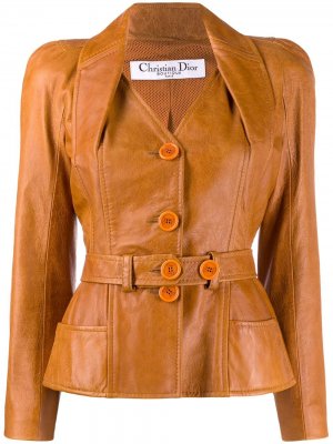 Куртка 2000-х годов с объемными рукавами pre-owned Christian Dior. Цвет: коричневый